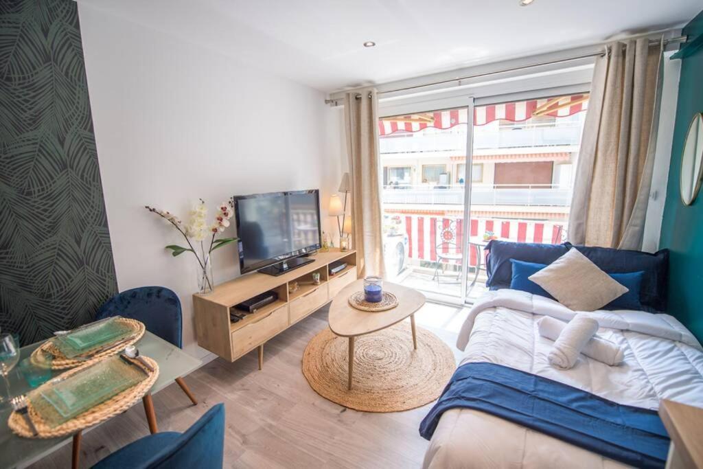 4 Couchages Climatise Direct Plage Wifi Parking Antibes Dış mekan fotoğraf