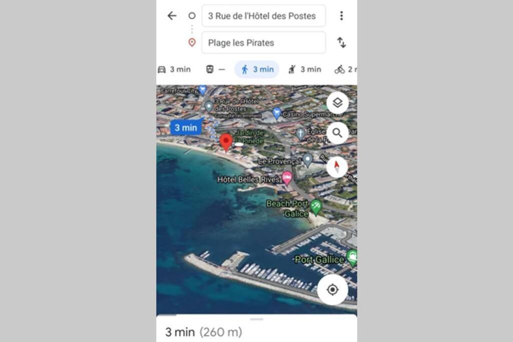 4 Couchages Climatise Direct Plage Wifi Parking Daire Antibes Dış mekan fotoğraf